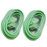 Elongpro 2Pcs 2M/6Ft USB Sync Charge Cable Cord For Ipad 2 Ipod Touch Iphone 4 4S Green B1L
