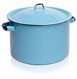 Imusa  Enamel Stock Pot, 12 Quart, Turquoise