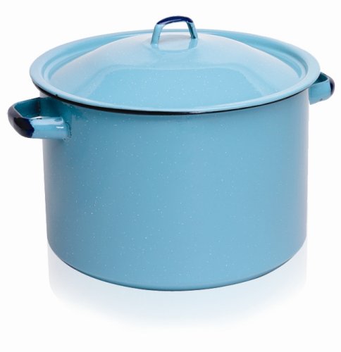 Imusa Enamel Stock Pot, 16 Quart, Turquoise