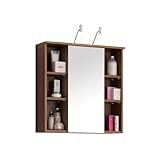 Posseik 5440 78 Spiegelschrank Maxim Walnuss Nachbildung