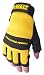 DEWALT Fingerless Synthetic Leather Palm Work Glove With Spandex Back Velcro Wrist