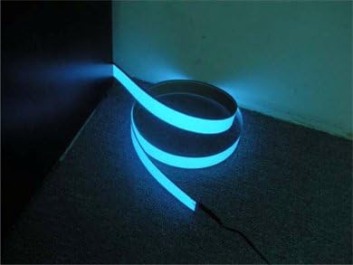 GrayBean 3ft Blue Neon Glowing Strobing Electroluminescent Robbin(El Tape/belt)