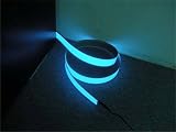 GrayBean 3ft Blue Neon Glowing Strobing Electroluminescent Robbin(El Tape/belt)