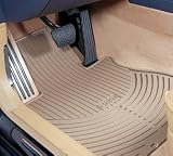 BMW 3 Series Sedan & Wagon All Weather Rear Rubber Floor Mats (2006+) - Beige