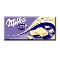 Milka White Chocolate, 3.52-Ounce Bars (Pack of 10)
