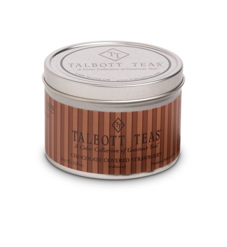 Talbott Teas Chocolate Covered Strawberry 2.25-Ounce Tins (Pack