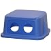 Continental 5556-1, Blue Recycle Dome Top Lid with Holes, for Huskee 55-Gallon Recycle Receptacle (Case of 1)