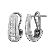 14K White Gold Diamond Earrings