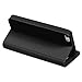 iPhone SE Stand Case, GreatShield SHIFT LX Leather Wallet Flip Case with Kickstand & Credit Card Slot for Apple iPhone SE / 5S / 5 (Black)