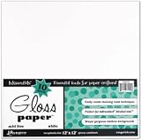 Glossy Cardstock 12x12 10 Sheets/Pkg: White