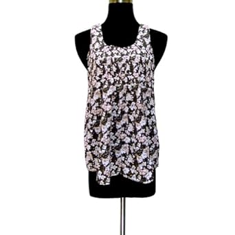 Printed Design Jumper Style Cotton Ladies Casual Top With Backside Chain 