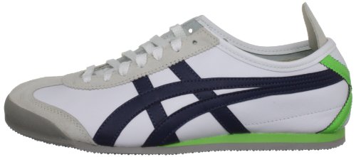 Onitsuka Tiger Unisex-Adult Mexico 66 White/Dark Navy Trainer HL7C2 0151 7 UK