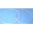Rubber Cord Necklaces Clear 16" & 18" 2Pcs