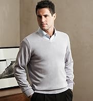 Collezione Cotton Rich V-Neck Jumper with Cashmere
