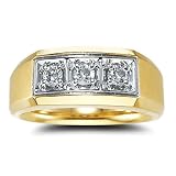 14k Yellow Gold Men's Ring (H/I1, 0.50ct. tw.)