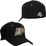 Top of the World Purdue Boilermakers Black 1-Fit Stretch Cap