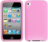 GreyMobiles PINK SILICONE SKIN CASE FOR APPLE iPod TOUCH 4G 8GB 32GB 64GB (4th Generation)