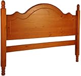 Reston Queen Panel Headboards, 100% Solid Wood, Honey Pine