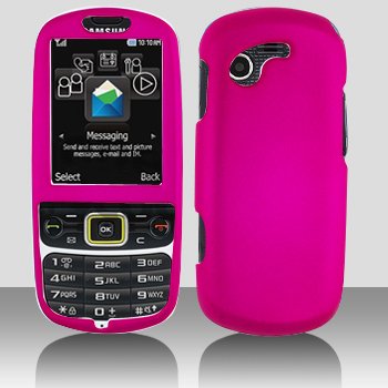 Best Price Samsung Gravity 3 T479 Cell Phone Rubber Hot Pink Protective Case Faceplate Cover