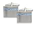 Blue Crystal Detail Fashion Cufflinks 4311