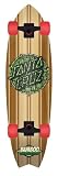 Santa Cruz Skate Bamboo Inlayed Shark Cruzer Skateboard (9.7 x 33-Inch)