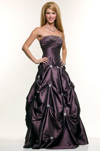 Ball Gown Strapless Wedding Prom Dress