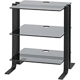 Omnimount EA3B (Black) 3-Shelf Eclipse Series AV Tower