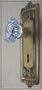24% Lead Crystal OLD TOWN & ANTIQUE BRASS Passage Door Knob Set with handcrafted HARDWARE