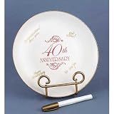 40th Anniversary Keepsake Plate