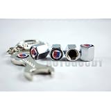 BMW ALPINA 4 Tire Valve caps with Wrench 