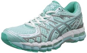 ASICS Women's Gel-Kayano 20 Lite Show Running Shoe,Glacier/Lite/Mint,5.5 M US