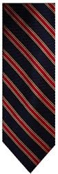 Men's Tommy Hilfiger Neck Tie 100% Silk Navy/Gold/Red Blend