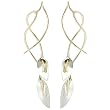 Goldfill Silver Calla Lily Earrings