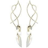 Goldfill Silver Calla Lily Earrings