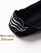 Vero Monte 4 Pairs Mens No Show Socks *Heel Silicon Non-Slip Grips*