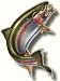 Rivers Edge Magnetic Art Auto / Truck / Safe / Magart Rainbow Trout Fish Image