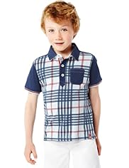 Autograph Pure Cotton Checked Polo Shirt