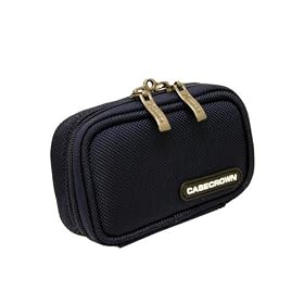 Flip Video Ultra Series Camcorder CaseCrown Double Memory Foam Classic Camera Case (Navy Blue)