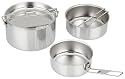 LaPlaya Outdoorproducts  Edelstahl Kochgeschirrset, 4 teilig, silber, 17,6 x 17 x 9 cm