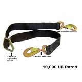 2 Tie Down HD Combo Axle Straps 2x40 Race Car Hauler Tow Truck 10,000lb by PIT POSSE