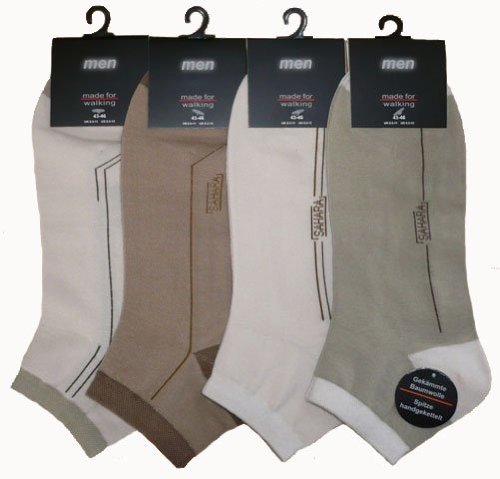 8 Paar Herren SNEAKER Socken mit SAHARA schriftzug, 