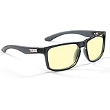 Gunnar Optiks INT-06701 Intercept Full Rim Advanced Video Gaming Glasses with Amber Lens Tint, Smoke/Onyx Frame Finish