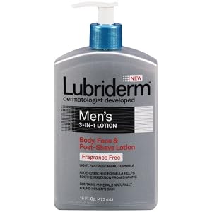 Lubriderm Men\’s 3-in-1 Lotion 16 fl oz (473 ml)