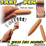 set of 4 fart poo pens - nasty foul ass crap noises !