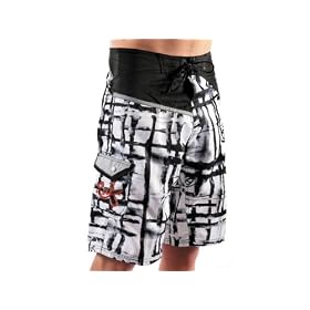 Reef Mens Waterplaid Board Shorts Black Reef Men's Waterplaid Board Shorts Black