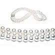 Triple Strand 16-18 Inch 6.5-7mm White Freshwater Cultured Pearl Necklace