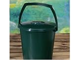 Outdoor Living : HEAVY DUTY BIN WITH HANDLE & LID - IDEAL FOR KITCHEN SCRAPS