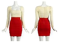 Sexy Long Sleeves One Shoulder Illusion Club Dress/Party Dress/Maxi Dress 