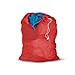 Honey-Can-Do LBG-01162 Mesh Laundry Bag with Drawstring, Red, 25-inches L x 36-Inches H
