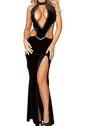 Spring Summer Winter Checkered Print Polyester/Spandex/Velvet Sleeveless Evening Dress 